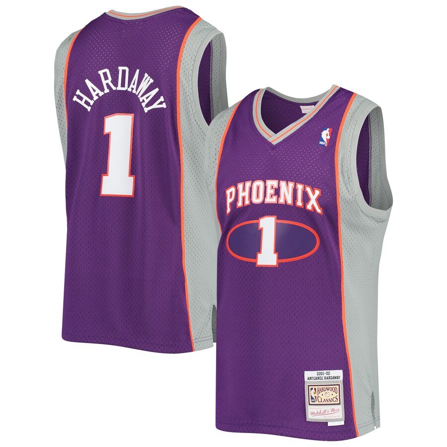 Men's Phoenix Suns Penny Hardaway Mitchell & Ness Purple 2001/02 Hardwood Classics Swingman Jersey - Puhuasuan