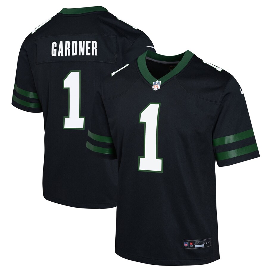Youth New York Jets Ahmad Sauce Gardner Nike Black Alternate Game Jersey - Puhuasuan