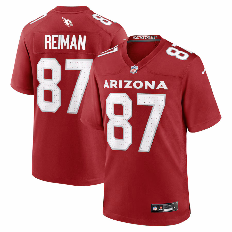 Men's Arizona Cardinals Tip Reiman Nike Cardinal Team Game Jersey - Puhuasuan