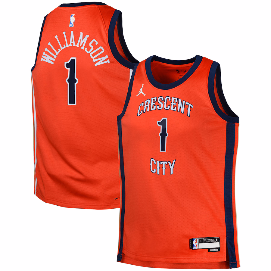 Swingman Jersey New Orleans Pelicans Zion Williamson Jordan Brand Red Statement - Puhuasuan
