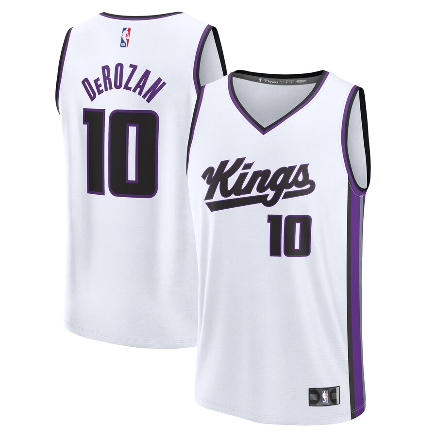 Youth Sacramento Kings DeMar DeRozan Fanatics White Fast Break Replica Player Jersey - Association Edition - Puhuasuan