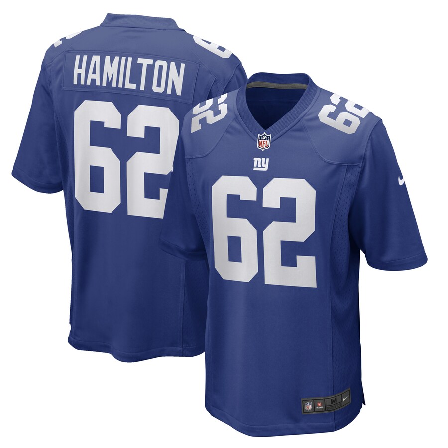 Men's New York Giants Devery Hamilton Nike Royal Game Player Jersey - Puhuasuan