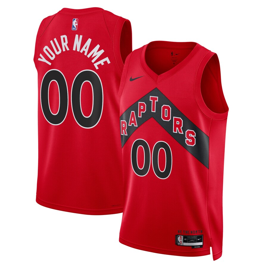 Unisex Toronto Raptors Nike Red Swingman Custom Jersey - Icon Edition - Puhuasuan
