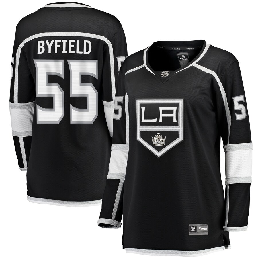 Women's Los Angeles Kings Quinton Byfield Fanatics Branded Black Home Team Breakaway Player Jersey - Puhuasuan