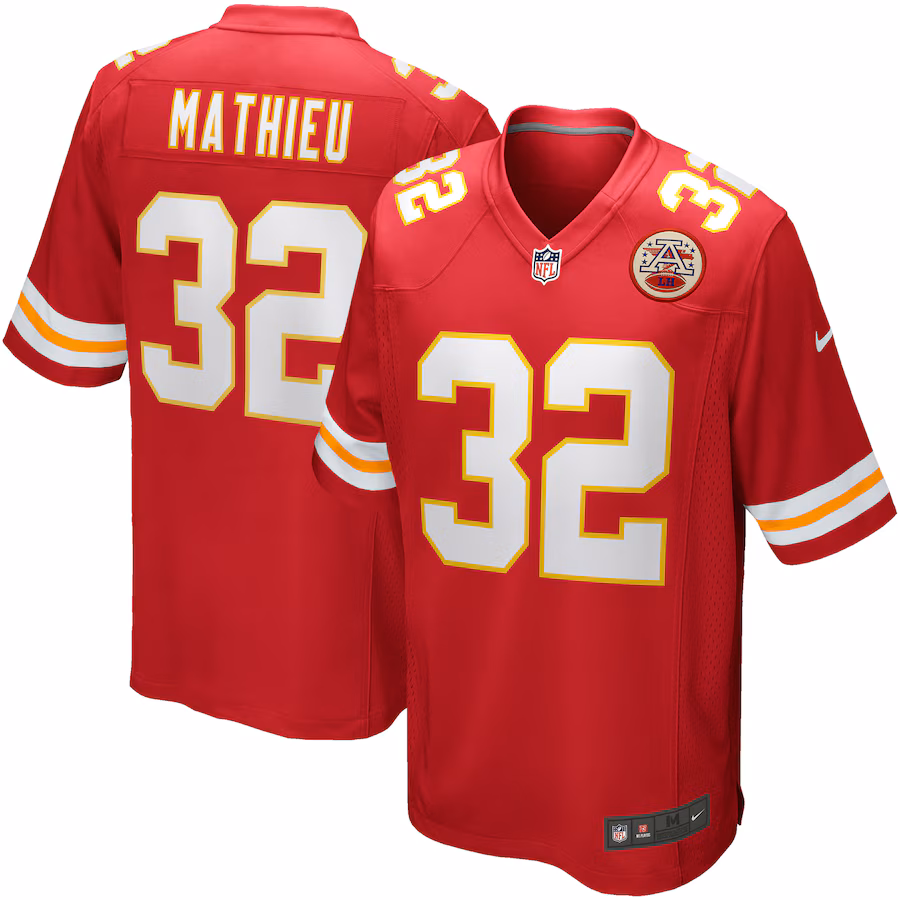 Men's Kansas City Chiefs Tyrann Mathieu Nike Red Game Player Jersey - Puhuasuan