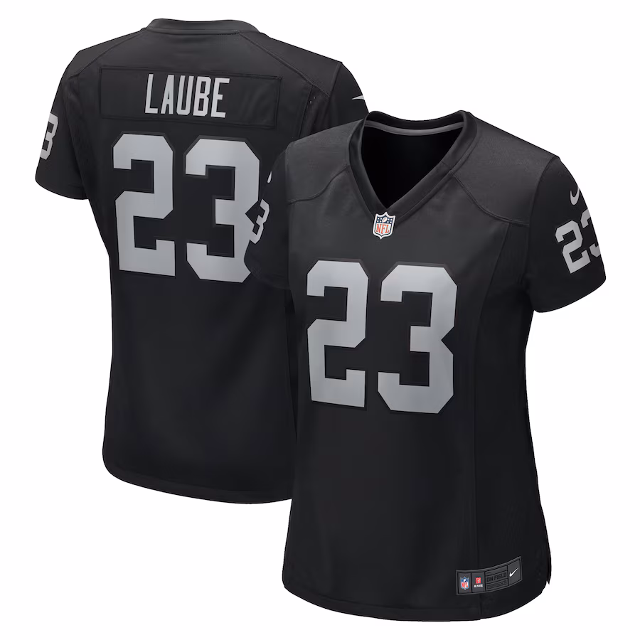 Women's Las Vegas Raiders Dylan Laube Nike Black Game Jersey - Puhuasuan