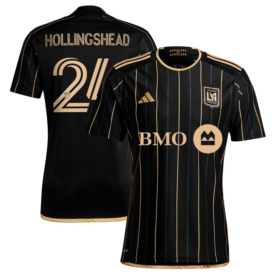 Men's LAFC Ryan Hollingshead adidas Black 2024 Primary Replica Player Jersey - Puhuasuan