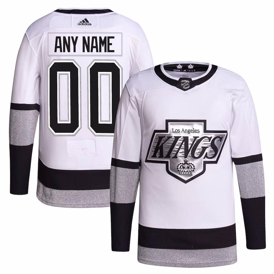 Men's Los Angeles Kings adidas White Alternate 2021/22 Primegreen Authentic Custom Jersey - Puhuasuan