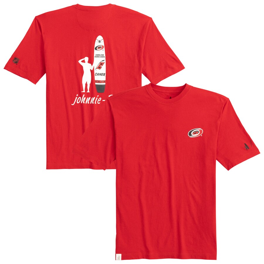 Men's Carolina Hurricanes johnnie-O Red Heathered Spencer T-Shirt - Puhuasuan