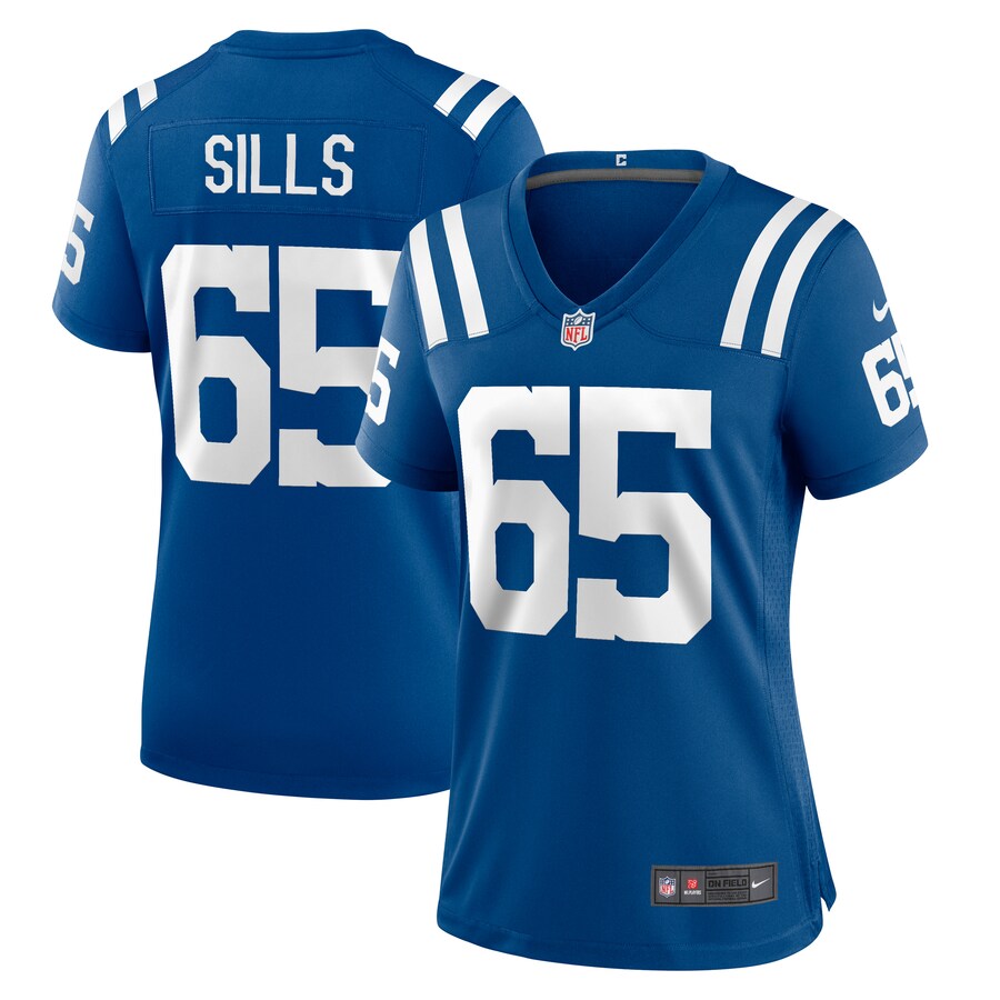 Women's Indianapolis Colts Josh Sills Nike  Royal Team Game Jersey - Puhuasuan