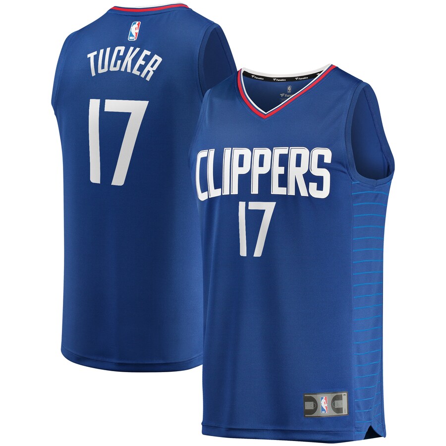Youth LA Clippers PJ Tucker Fanatics Royal Fast Break Player Jersey - Icon Edition - Puhuasuan