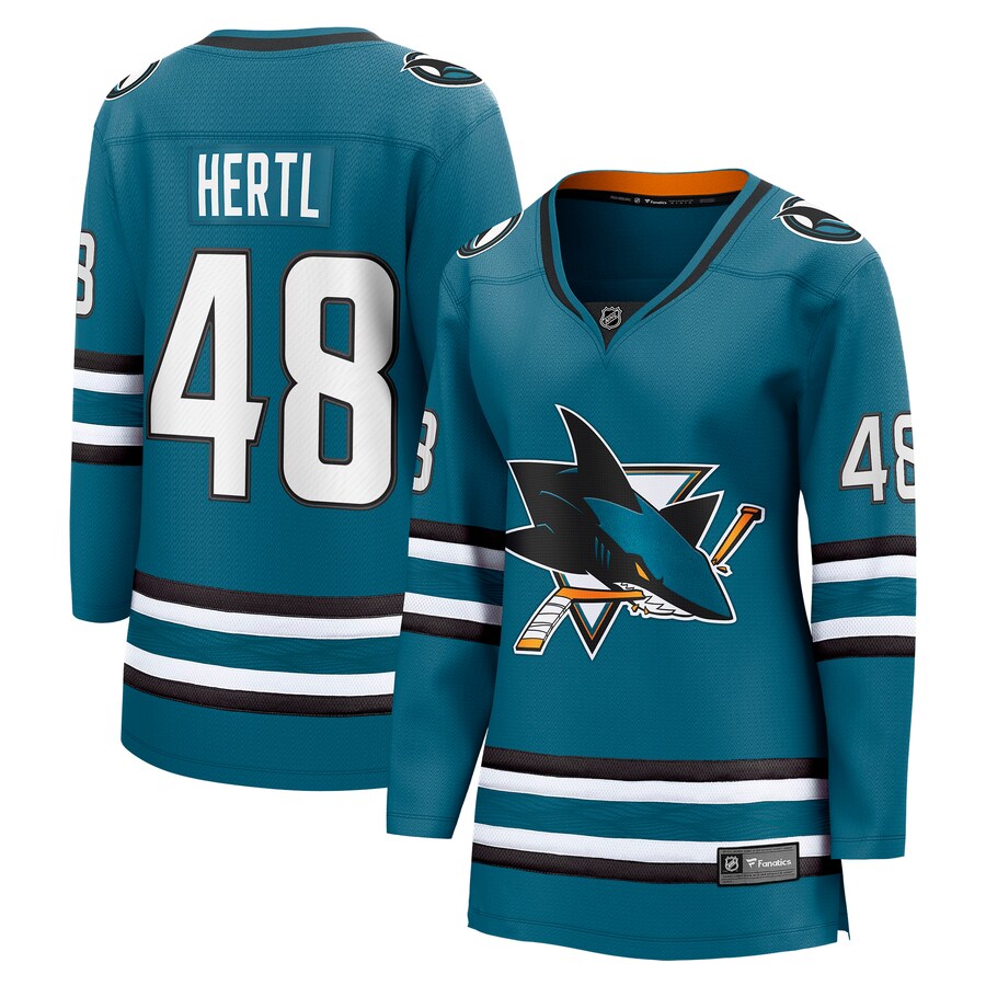 Women's San Jose Sharks Tomas Hertl Fanatics Branded Teal Home Breakaway Player Jersey - Puhuasuan