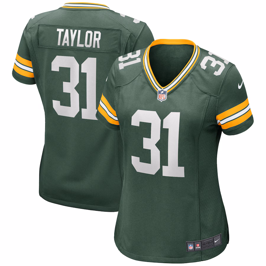 Women's Green Bay Packers Jim Taylor Nike Green Game Retired Player Jersey - Puhuasuan