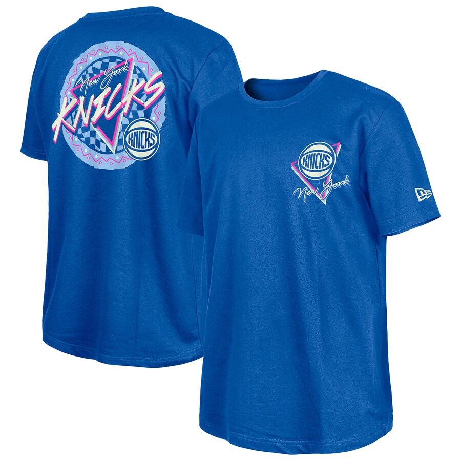 New York Knicks  New Era Blue Glow-in-the-Dark T-Shirt - Puhuasuan
