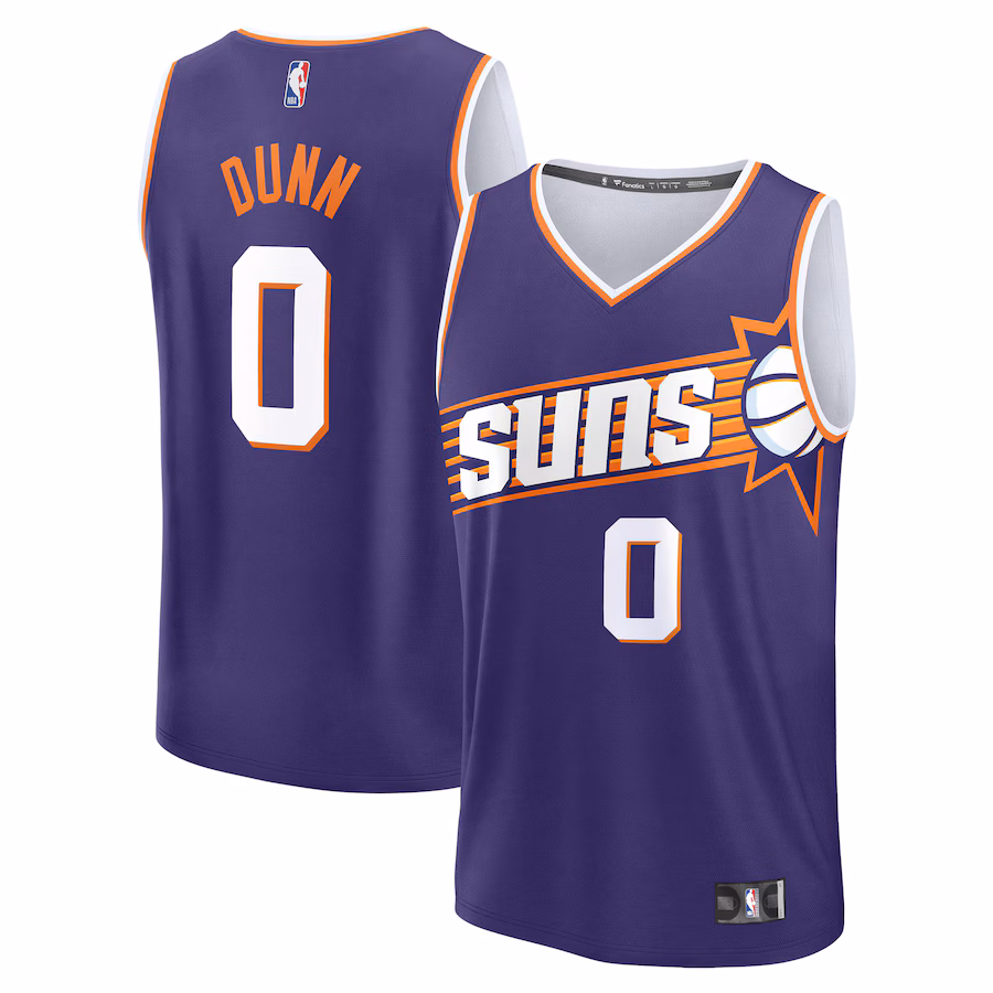 Youth Phoenix Suns Ryan Dunn  Fanatics Purple 2024 NBA Draft Fast Break Player Jersey - Icon Edition - Puhuasuan