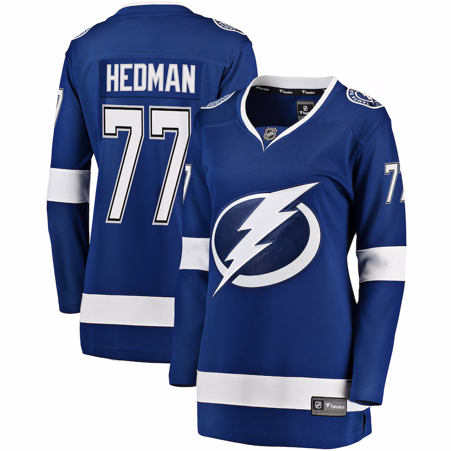 Women's Tampa Bay Lightning Victor Hedman Fanatics Blue Premier Breakaway Player Jersey - Puhuasuan
