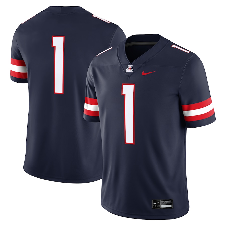 Men's Nike #1 Navy Arizona Wildcats Game Jersey - Puhuasuan