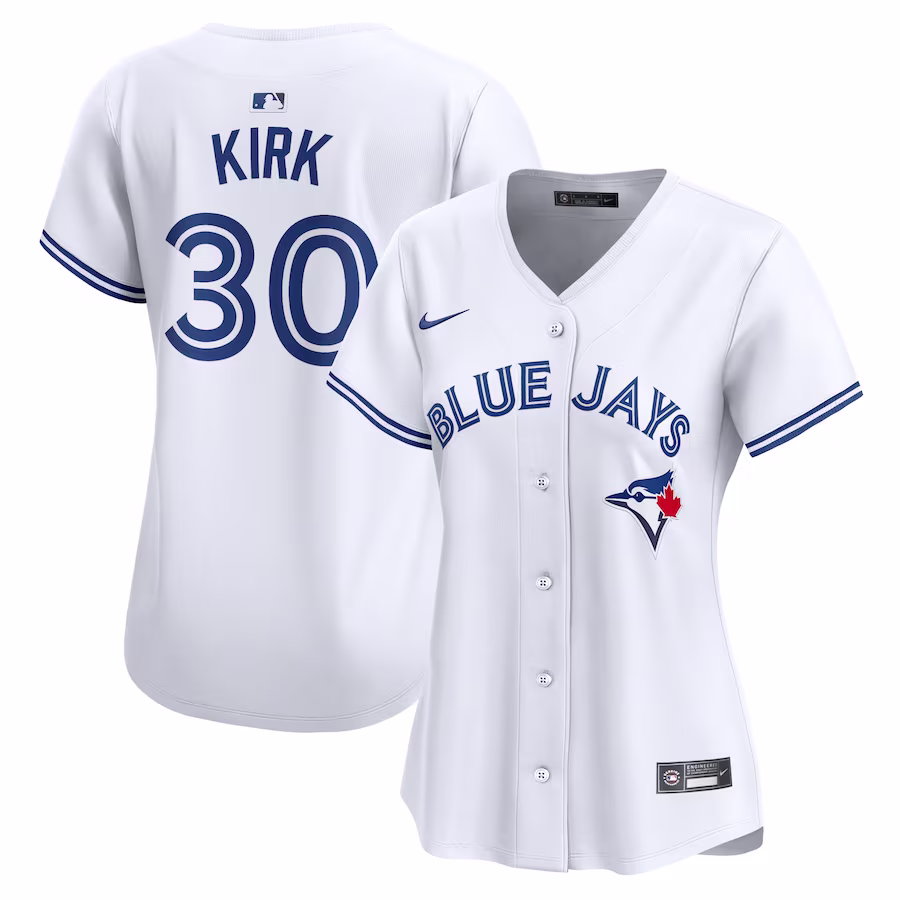 Women's Toronto Blue Jays Alejandro Kirk Nike White Home Limited Player Jersey - Puhuasuan