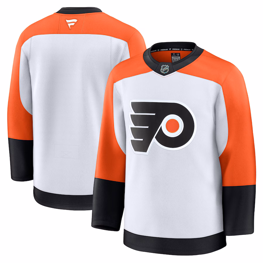 Men's Philadelphia Flyers Fanatics White Away Premium Jersey - Puhuasuan