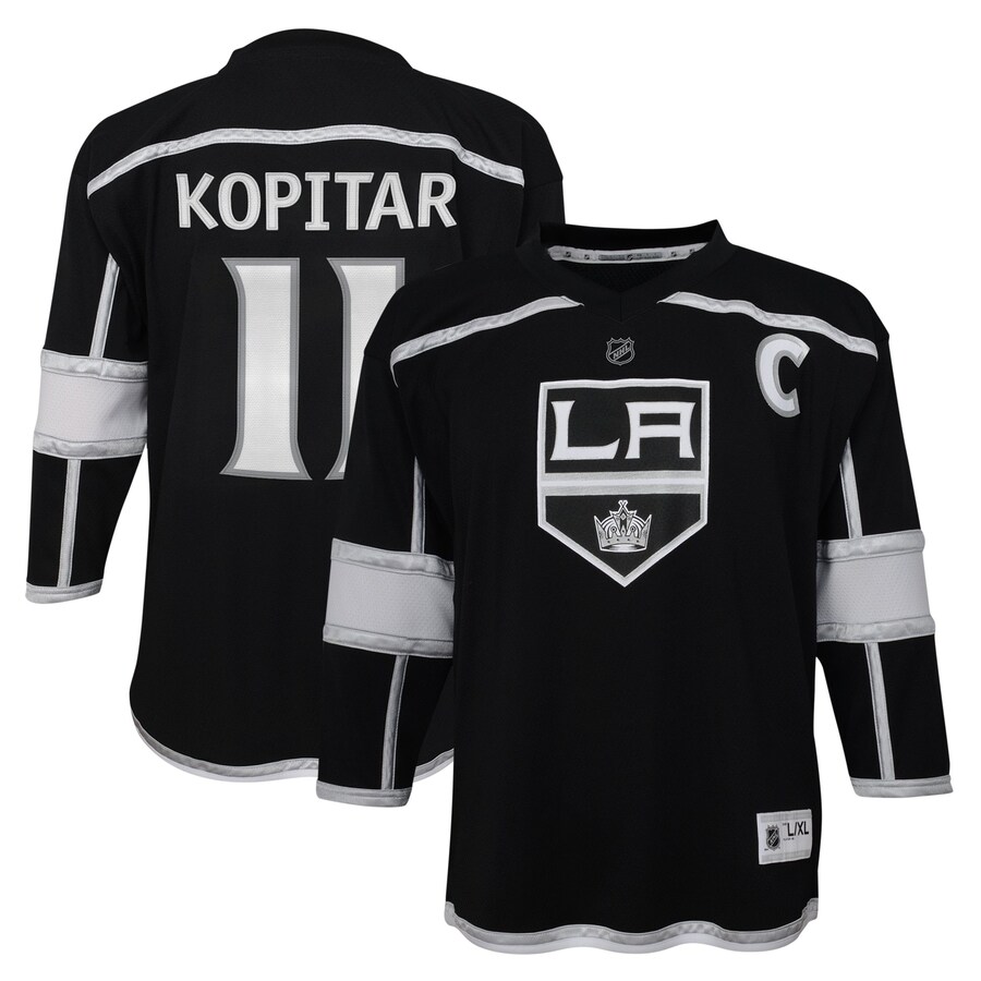 Youth Los Angeles Kings Anze Kopitar Black Home Premier Player Jersey - Puhuasuan