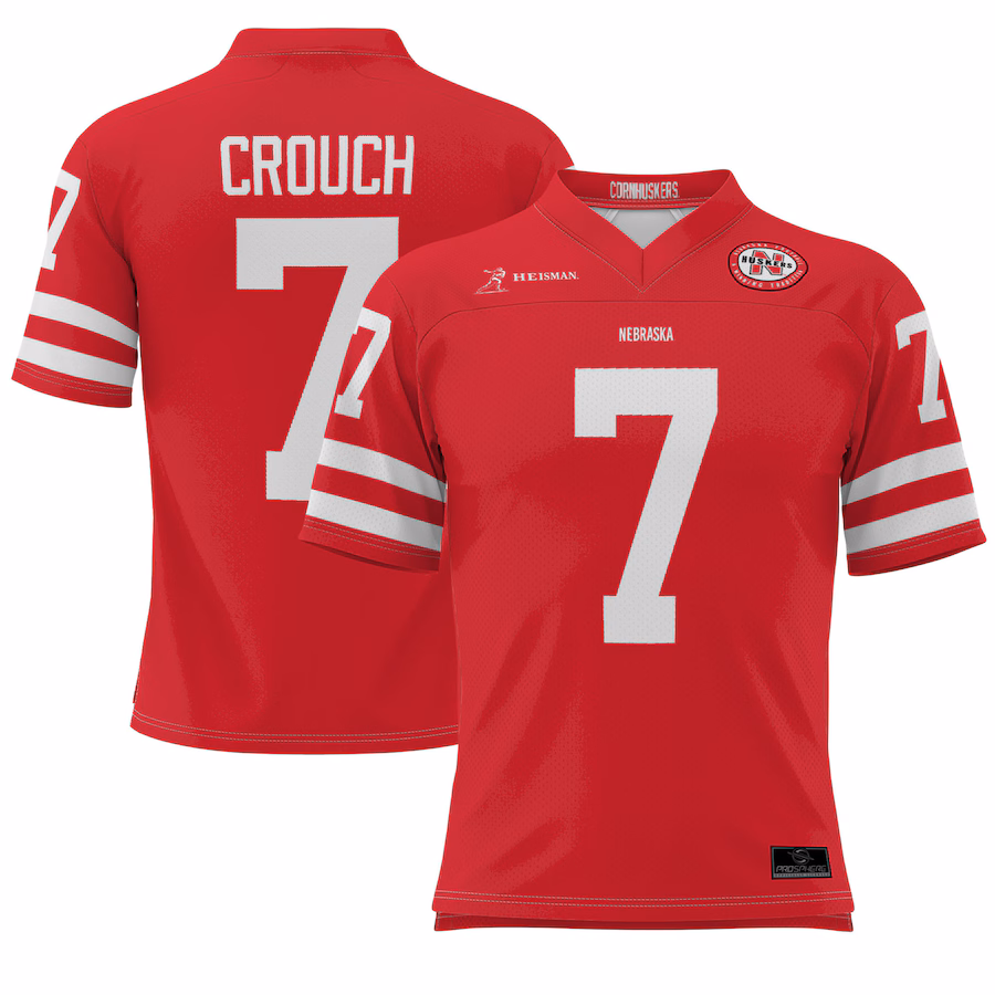 Youth GameDay Greats Eric Crouch Scarlet Nebraska Huskers Heisman Football Jersey - Puhuasuan