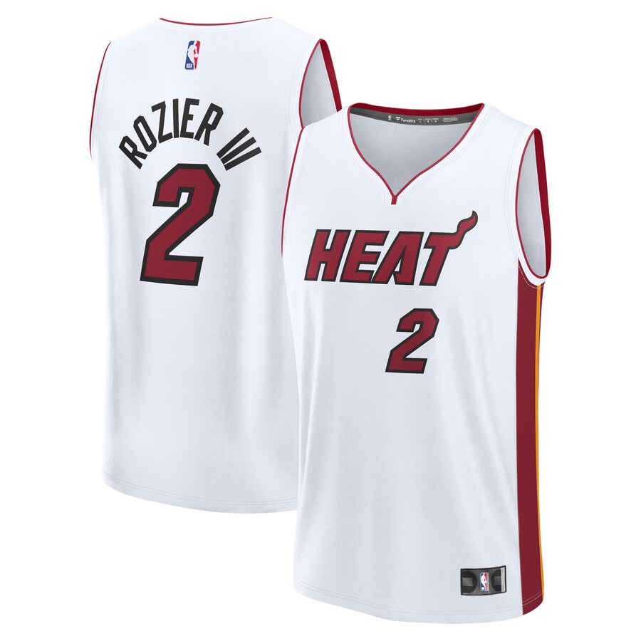 Youth Miami Heat Terry Rozier Fanatics White Fast Break Player Jersey - Association Edition - Puhuasuan