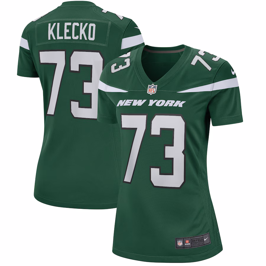 Women's New York Jets Joe Klecko Nike Gotham Green Game Retired Player Jersey - Puhuasuan