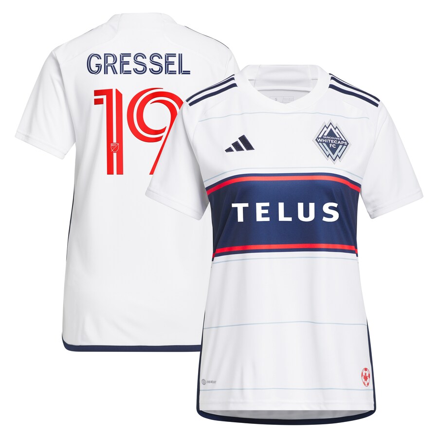Women's Vancouver Whitecaps FC Julian Gressel adidas White 2023 Bloodlines Replica Player Jersey - Puhuasuan