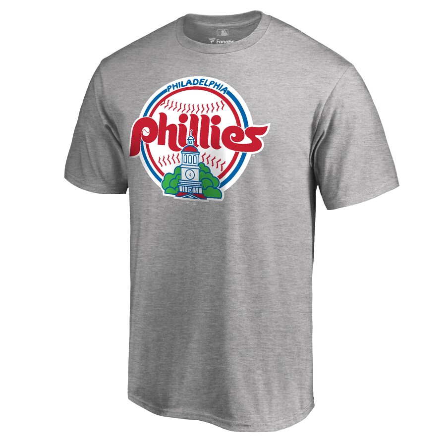 Men's Philadelphia Phillies Ash Cooperstown Collection Forbes T-Shirt - Puhuasuan