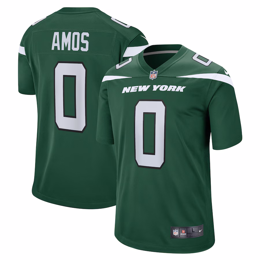 Men's New York Jets Adrian Amos Nike Gotham Green  Game Jersey - Puhuasuan