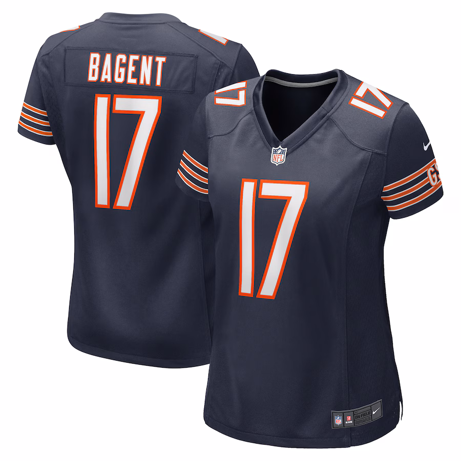 Women's Chicago Bears Tyson Bagent Nike  Navy  Game Jersey - Puhuasuan