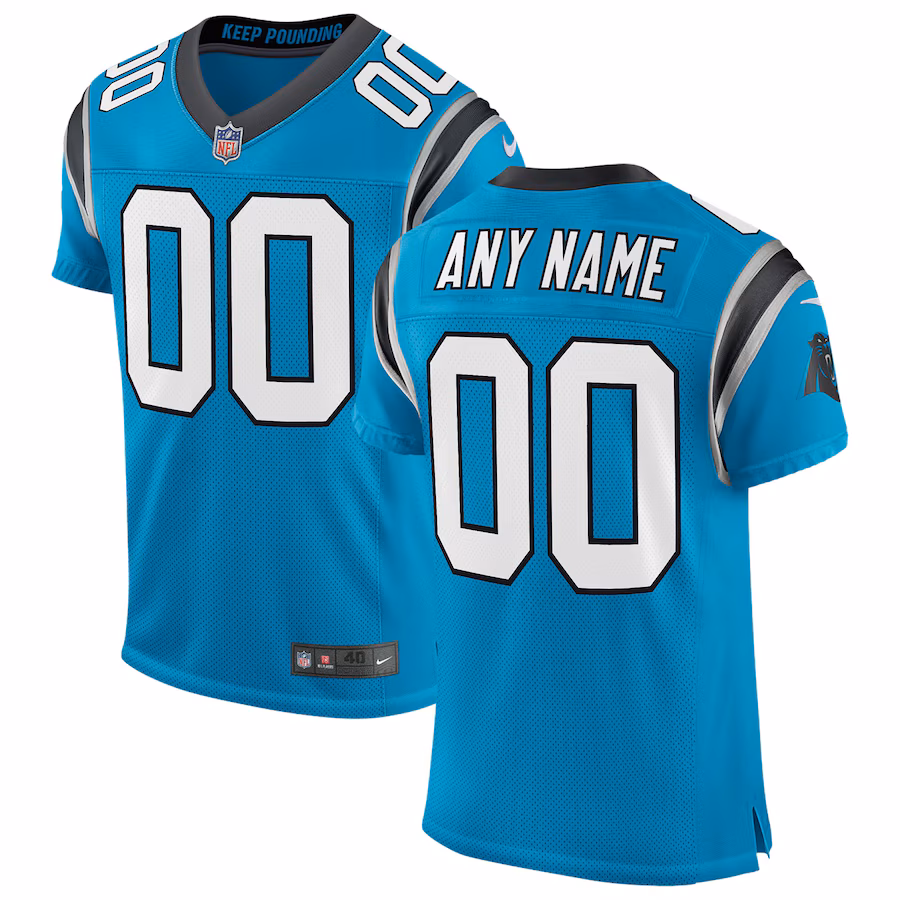 Men's Carolina Panthers Nike Blue Classic Elite Custom Jersey - Puhuasuan