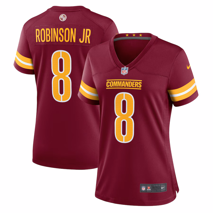 Women's Washington Commanders Brian Robinson Nike Burgundy Player Game Jersey - Puhuasuan