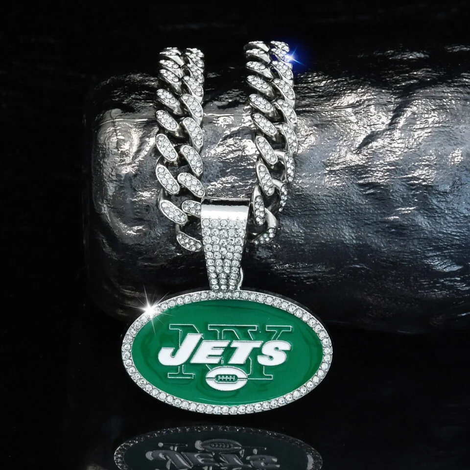 New York Jets Pendant Necklace for Men - Puhuasuan