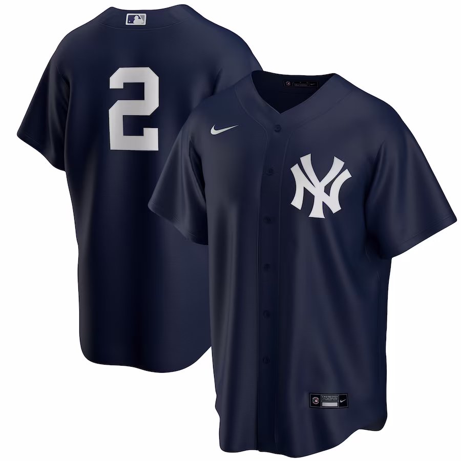 Men's New York Yankees Derek Jeter Nike Navy Alternate Replica Player Jersey - Puhuasuan