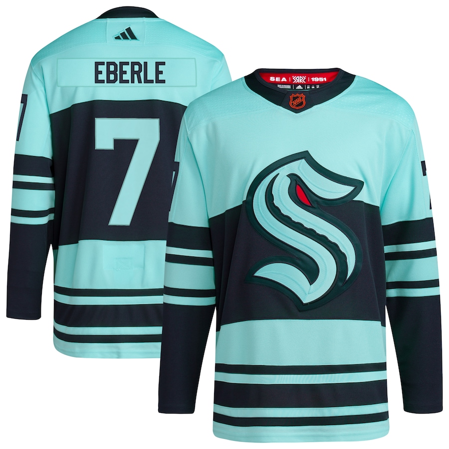 Men's Seattle Kraken Jordan Eberle adidas Light Blue Reverse Retro 2.0 Authentic Player Jersey - Puhuasuan