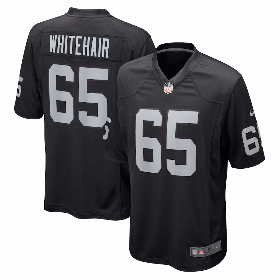 Men's Las Vegas Raiders Cody Whitehair Nike Black Team Game Jersey - Puhuasuan