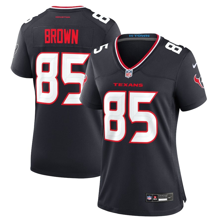 Women's Houston Texans Noah Brown Nike  Navy Team Game Jersey - Puhuasuan