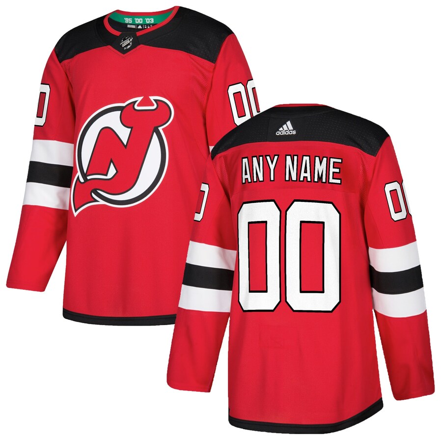 Men's New Jersey Devils adidas Red Authentic Custom Jersey - Puhuasuan