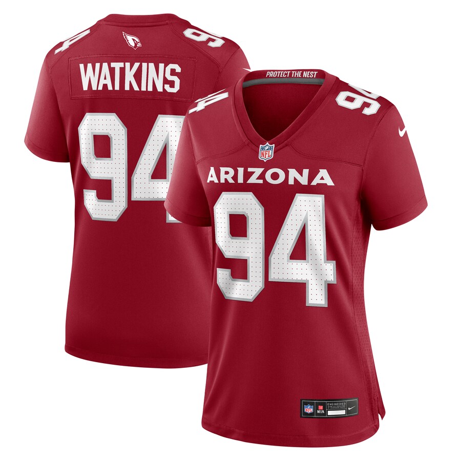 Women's Arizona Cardinals Carlos Watkins Nike Cardinal Game Player Jersey - Puhuasuan