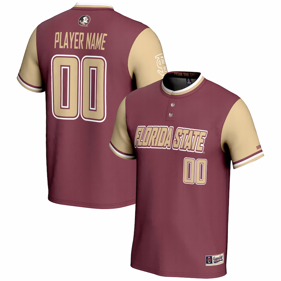 Florida State Seminoles GameDay Greats Unisex NIL Pick-A-Player Lightweight Softball Jersey - Garnet - Puhuasuan
