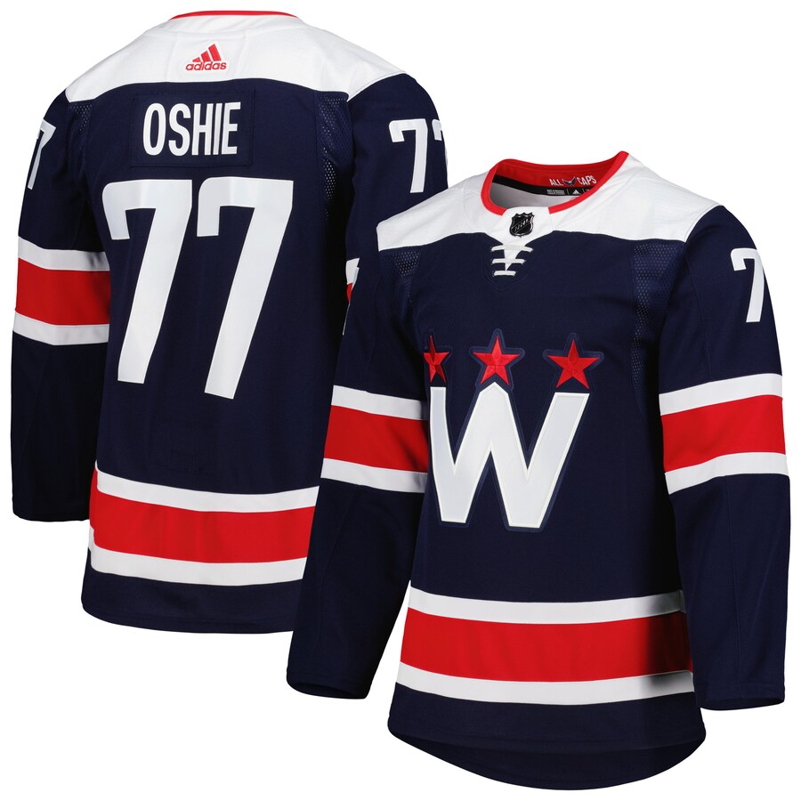 Men's Washington Capitals TJ Oshie adidas Navy Alternate Primegreen Authentic Pro Player Jersey - Puhuasuan