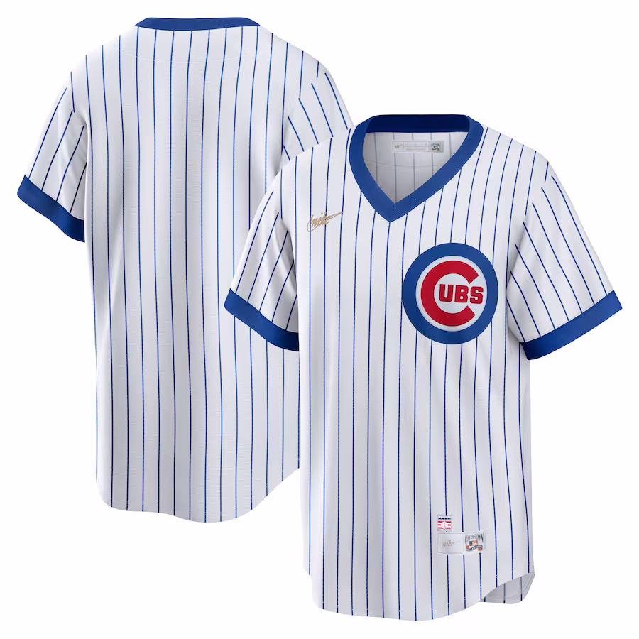 Men's Chicago Cubs Nike White Home Cooperstown Collection Team Jersey - Puhuasuan