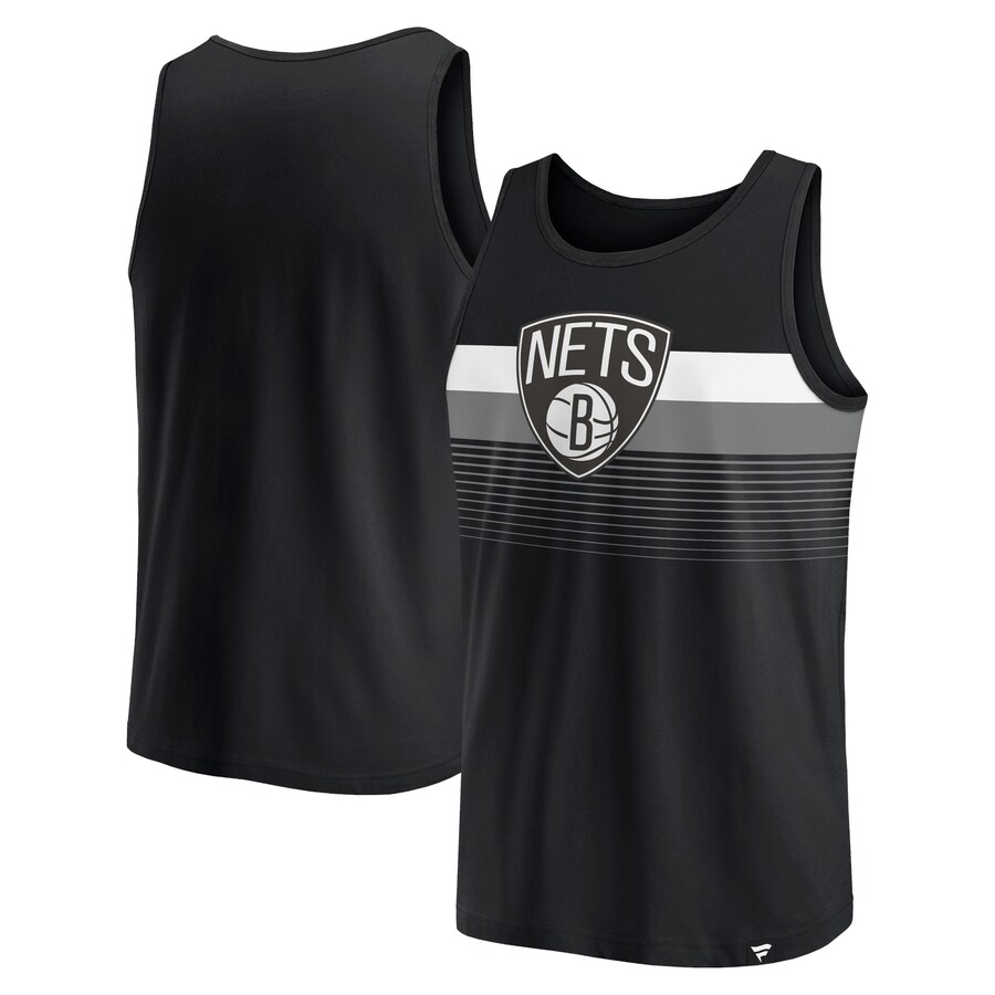 Men's Brooklyn Nets Fanatics Black Wild Game Tank Top - Puhuasuan