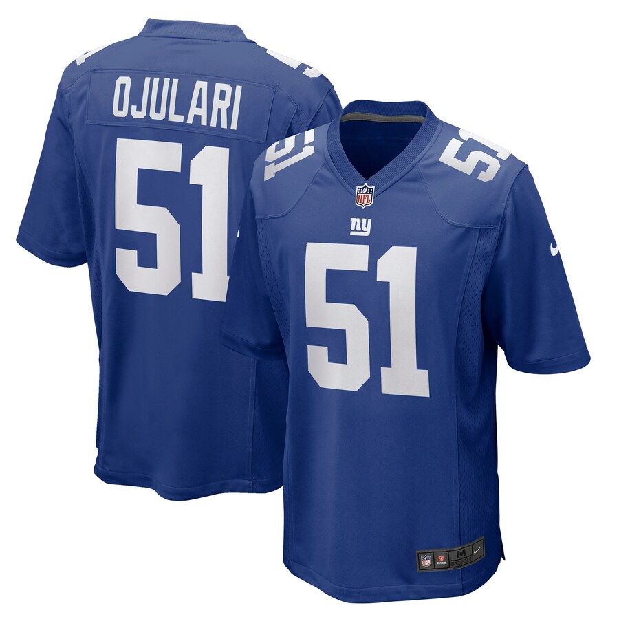 Men's New York Giants Azeez Ojulari Nike Royal Game Player Jersey - Puhuasuan