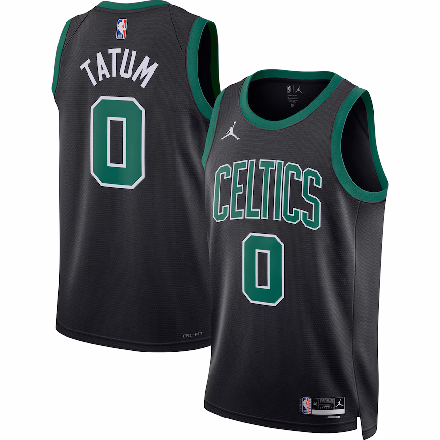 Unisex Boston Celtics Jayson Tatum Jordan Brand Black Swingman Jersey - Statement Edition - Puhuasuan