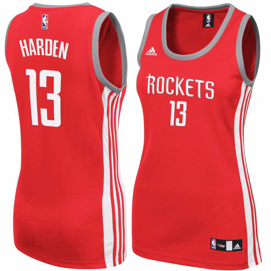 Women's Houston Rockets James Harden adidas Red Replica Jersey - Puhuasuan
