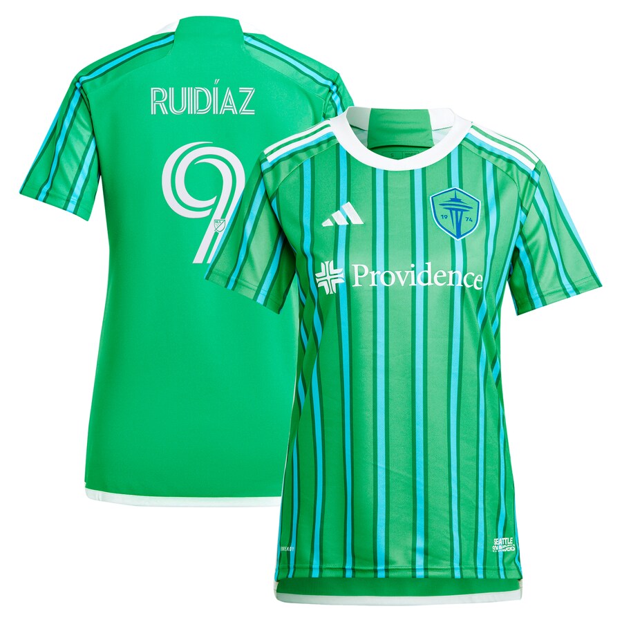 Women's Seattle Sounders FC Raul Ruidiaz adidas Green 2024 The Anniversary Kit Replica Player Jersey - Puhuasuan