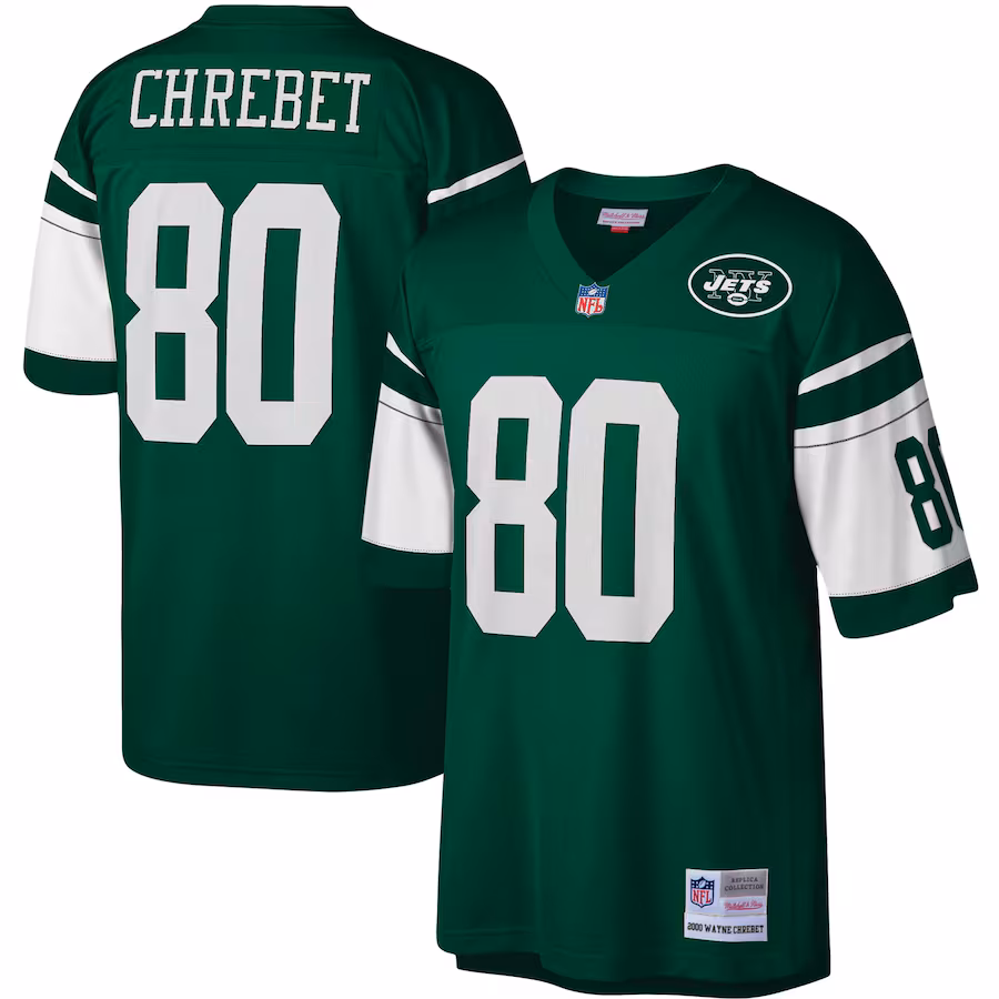 Men's New York Jets Wayne Chrebet Mitchell & Ness Green Legacy Replica Jersey - Puhuasuan
