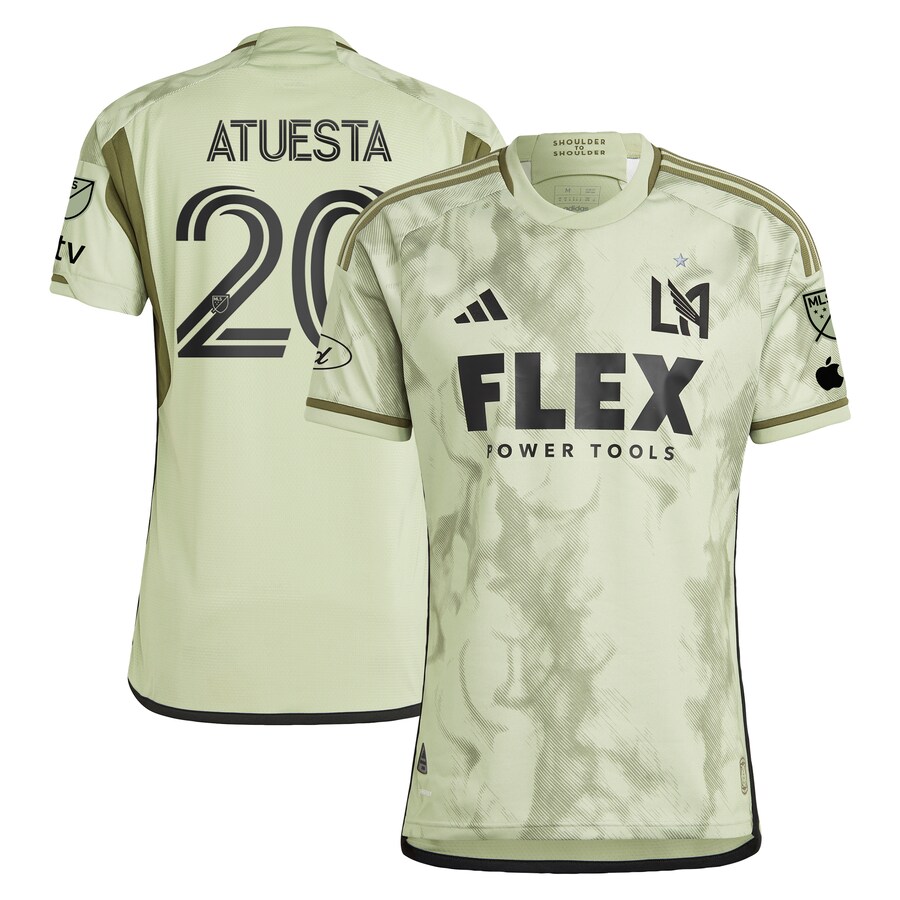 Men's LAFC Eduard Atuesta adidas Green 2024 Smokescreen Authentic Player Jersey - Puhuasuan